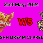 KKR vs SRH Dream11 Prediction, Fantasy Tips, Probable Playing XI, Pitch Report, and Match Updates - IPL 2024 Qualifier 1